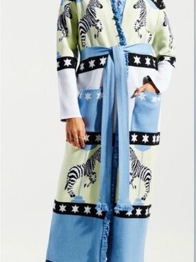 Revolve Hayley Menzies Fringe Duster Wrap Cardigan